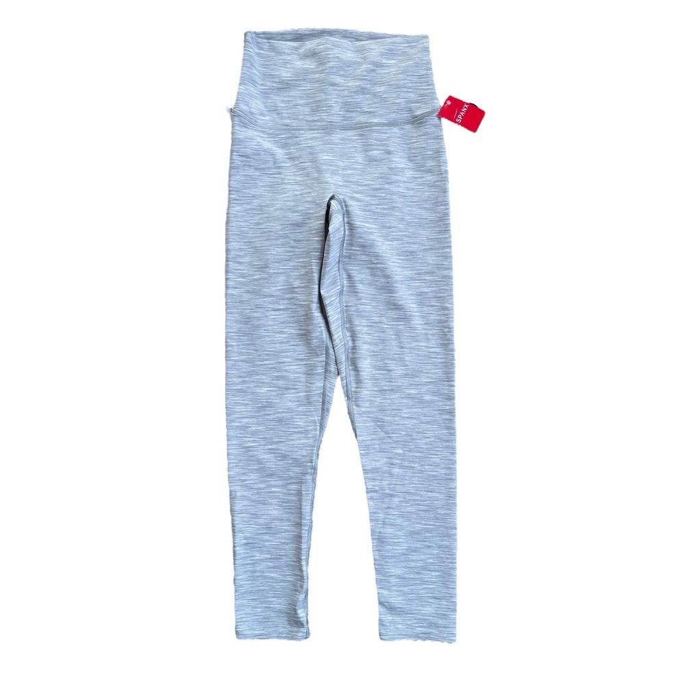 Spanx Soft Grey Heather 7/8 High Waisted Leggings NWT SZ XS Athleisure